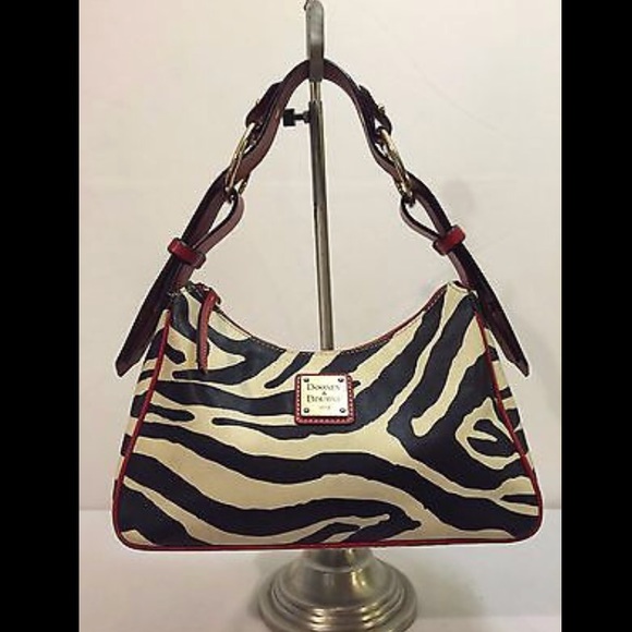 🎉 HP 🎉 Dooney & Bourke Large Zebra Hobo Bag - Picture 2 of 10